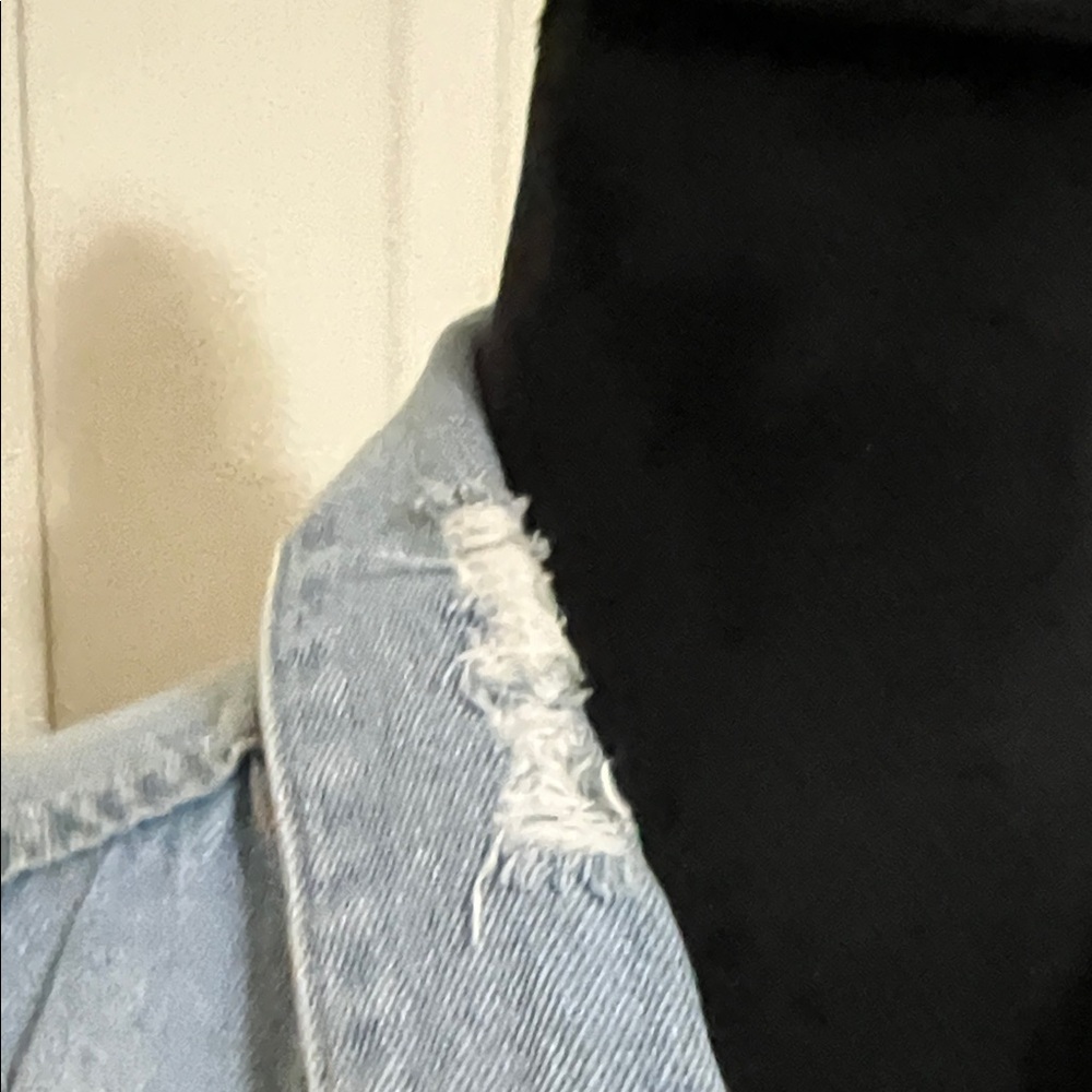 Love Tree Light Blue Distressed Denim Jacket - Picture 6 of 13